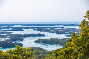 三重県志摩市　横山展望台から望む絶景