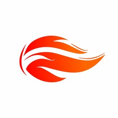 speed fire flame icon . vector illustration