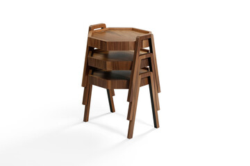 coffee table isolated on white background 