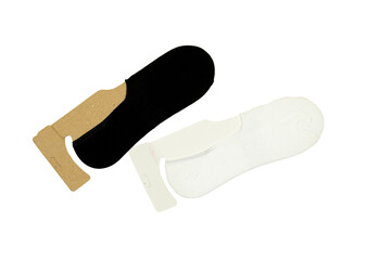 black and white socks isolated on white background