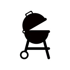 Otwarty grill z kółkami - ikona wektorowa © KR Studio