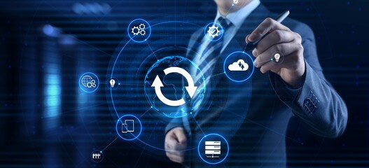 Update Software Upgrade Application new version on virtual screen.