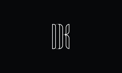 Fototapeta na wymiar DK,KD Abstract Letters Logo Monogram