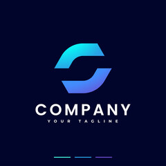 modern dynamic corporate logo gradient