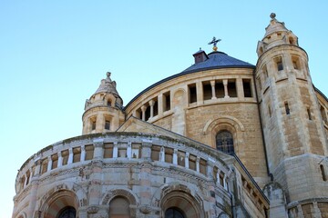 Fototapeta na wymiar Dormition abbey church in jerusalem