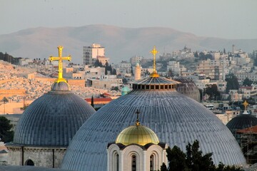 Obraz premium dome of church in jerusalem