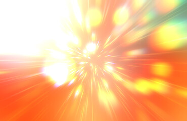 Glossy vibrant and colorful wallpaper. Light explosion star with glowing particles and lines. Beautiful abstract rays background.