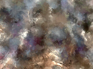Expressive brushed painting on canvas. Abstract texture. 2d illustration. Wide brushstrokes. Modern digital art. Contemporary brush. Modern expression. Popular style pattern painted image.