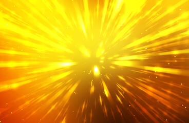 Obraz premium Glossy vibrant and colorful wallpaper. Light explosion star with glowing particles and lines. Beautiful abstract rays background.