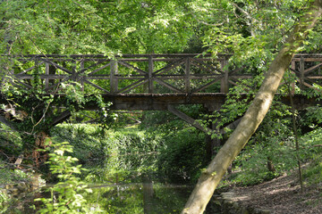 Il Parco Bucci a Faenza, Emilia Romagna, Italia.
