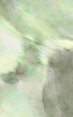 Watercolor abstract painting with pastel colors. Soft color painted illustration of calming composition for poster, wall art, banner, card, book cover or packaging. Modern brush strokes painting.