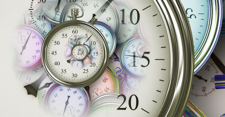 Droste effect background. Abstract design for concepts related to time.