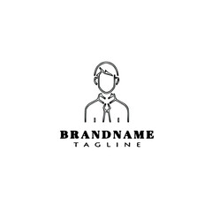 avatar logo icon design template vector illustration