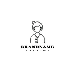 avatar logo icon design template vector illustration