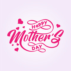typography happy mother's day