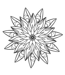 Symbol for coloring on a white background