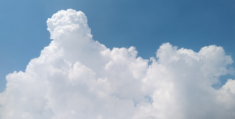 Naklejka na ściany i meble blue sky background with clouds Beautiful clouds at the beginning of the rainy season