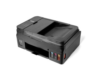 Printer isolated on white background