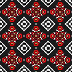 Traditional seamless geometric pattern