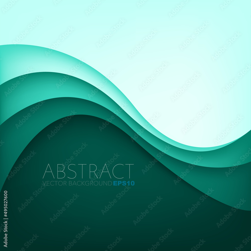 Fototapete graphic vector curve line overlap background for text and message design