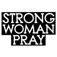 strong woman pray