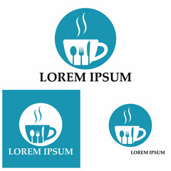 Obraz premium fork and spoon restaurant logo vector template