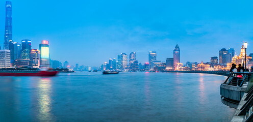 Shanghai urban architecture landscape night