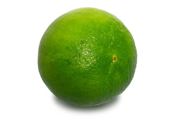lime isolated on white background.	