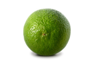 lime isolated on white background.	