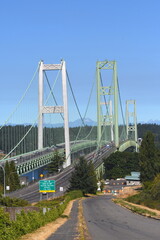 Fototapeta premium Tacoma Narrows Bridge, WA-USA