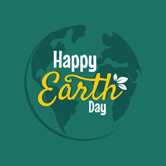 Happy Earth Day. Awareness of the importance of protecting the earth with vector illustrations for campaigns, banners and more