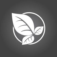 leaf logo vector design ilustration and icon