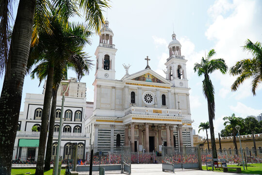 Nossa Senhora Nazare Cathedral in Belem do Para, Brazil. Nazareth Cathedral is the final destination of Nazareth Saint during the processions of Cirio De Nazare.