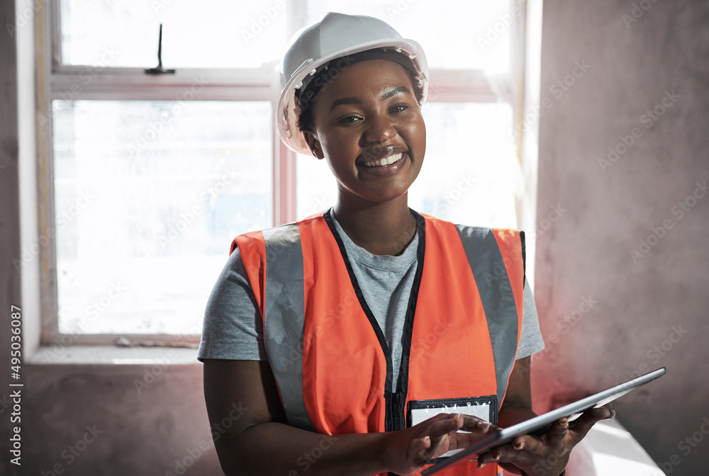 Poster its not in my toolbox but its just as important. shot of a young woman using a digital tablet while 