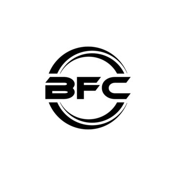 BFC letter logo design with white background in illustrator, vector logo modern alphabet font overlap style. calligraphy designs for logo, Poster, Invitation, etc.
