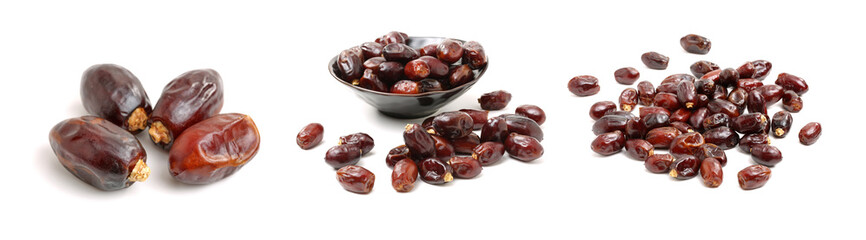 Dates on a white background