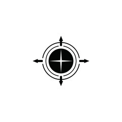 target icon for shooting on a white background