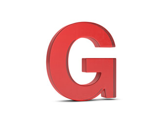Glass letter G