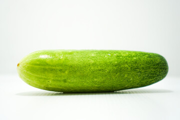 cucumber fresh green vegetables in whole and cut to slices