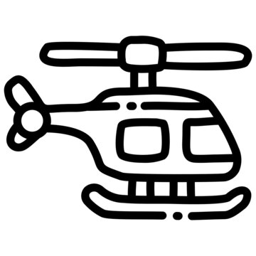 recommend clip art: handdrawn helicopter icon