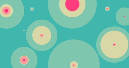 Circles wallpaper background design. The seamless pattern design art.