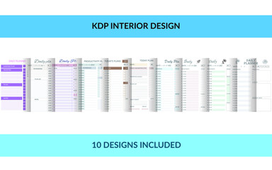 KDP Interior Template for Daily Planner
