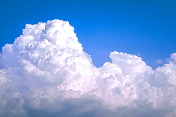 Beautiful Cloudscape on the blue skies, abstract background.
