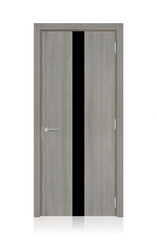the door in the house with a beautiful handle. it's nice to open and close the door. modern design, expensive and beautiful door fittings