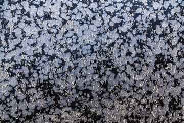 Erosion of the hull of a yacht close-up. Marine microorganisms on the hull of the yacht.