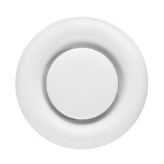 Ventilation grille for cooling and supplying fresh air to the premises. Isolated on a white background. Ventilation of kitchen, bathroom, apartment, office, bar, restaurant, warehouse.