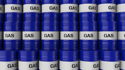 metal bottles blue containing liquid fuel render 3d illustration image