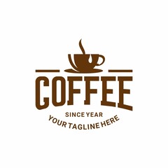 cup of coffee vector, cafe logo