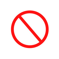 vector missing icon with red color.warning symbol