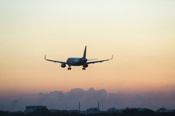 Landscape photo: when the plane is about to land.  Time: March 24, 2022. Location: Ho Chi Minh...